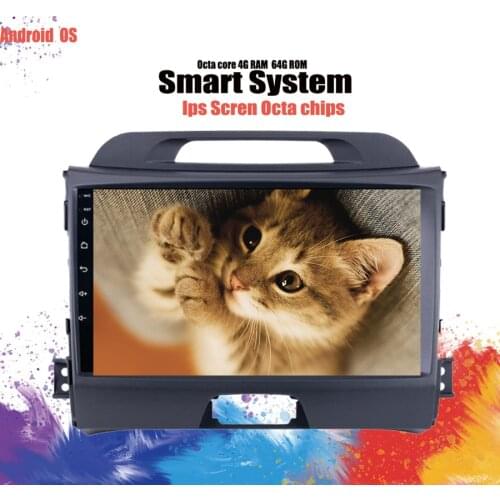 8 cores Android 10.0 2din 6+128G Car dvd radio player for KIA Sportage 2014 2011 2012 2013 15 gps navigation multimedia Cassette