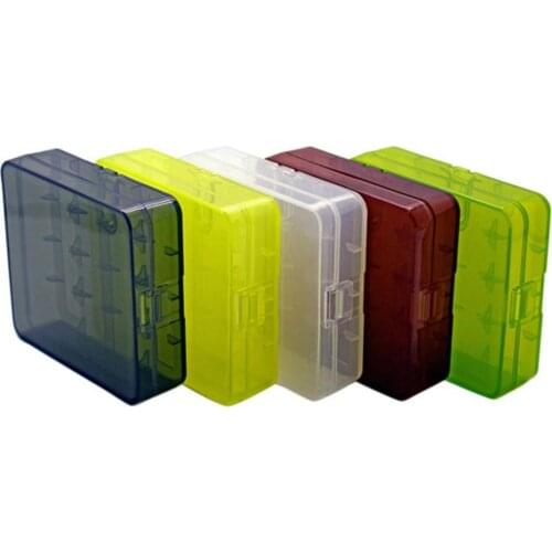 4-Cell Battery Case Cover Holder Storage Box with Hook for 18650 Batteries