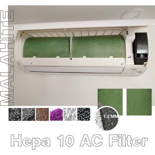 Air Conditioning Hepa filter Home and Office Wall Type Hepa Air Conditioner Filter Titanium Malahite Silver Ion Nano Coating