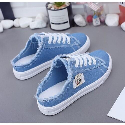 New Spring Summer Women Canvas Shoes flat sneakers women casual shoes low upper lace up white shoes