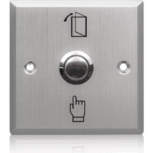 Stainless Steel Exit Button Push Switch Door Sensor Opener Release For Magnetic Lock Access Control Home Security Protection