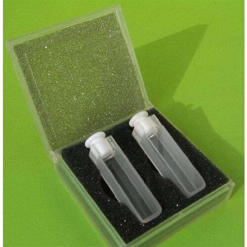 Quartz Fluorescent Cuvette 10mm/Quad Light Transmittance UV JGS1 Material/Resistant to Strong Acid and Alkali