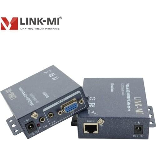 LINK-MI 101TR-1 100m VGA Extender Over Cat5e/6 UTP Cable video up to 330 feet 100m resolution up to 1920x1440 3.5mm