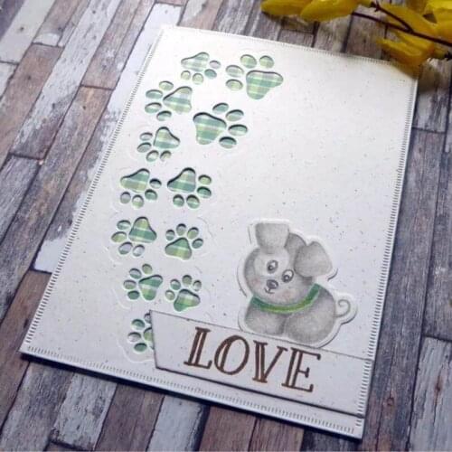 Dog Paw Print Metal Cutting Dies New 2018 Die Cut Craft Embossing Card Making Christmas DIY Card Photo Album Decoration Craft