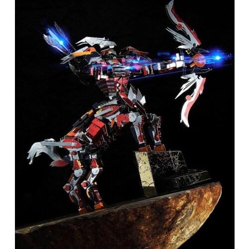 MMZ MODEL Microworld 3D Metal Puzzle Half Horse Assemble Model Kits D007 DIY 3D Laser Cut Jigsaw Toys For Adult