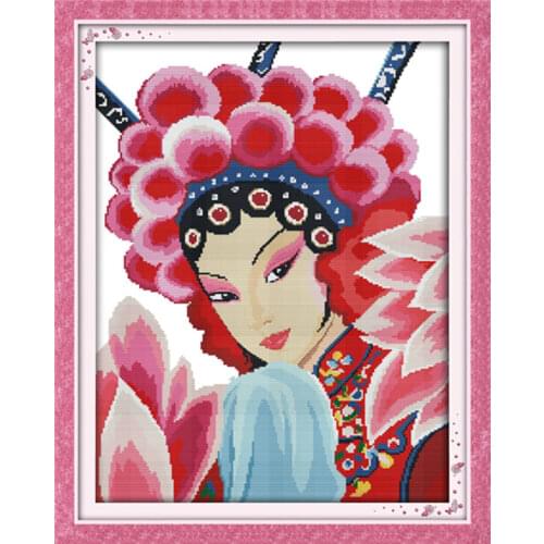 Mu Guiying cross stitch kit people 18ct 14ct 11ct count print canvas stitches embroidery DIY handmade needlework