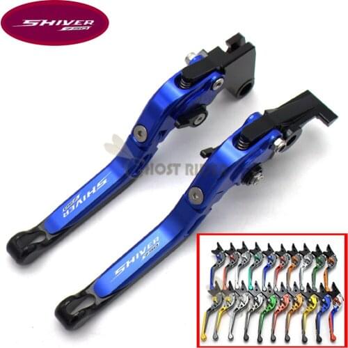 !Titanium CNC Adjustable Folding Motorcycle Brake Clutch Levers For Aprilia SHIVER 750/ GT 2007-2016 2009 2010 2011 2012 2013