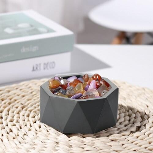 New Succulent Planter 3D Silicone Mould Concrete Flowerpots Mold Cement Pot Silicone Vase Resin Molds For Plaster Clay Crafts