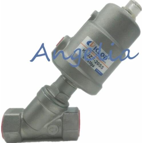 2" DN50 BSP Stainless Steel Single Acting Air Actuated Angle Seat Valve Normally closed