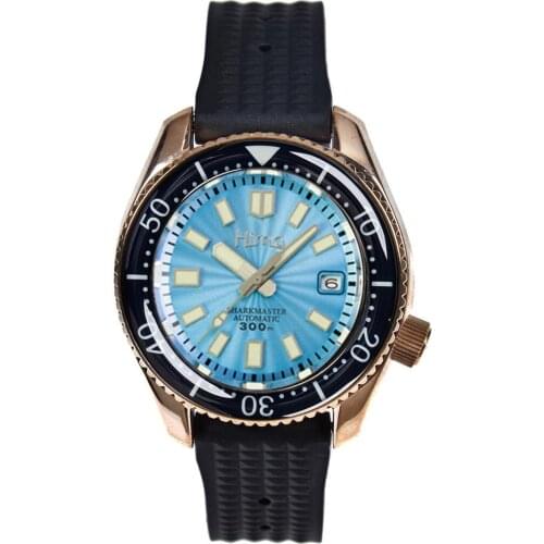 PROXIMA mens diver watches,bronze dive men automatic mechanical watch 300m waterproof sport luminous sapphire glass relogio NH35
