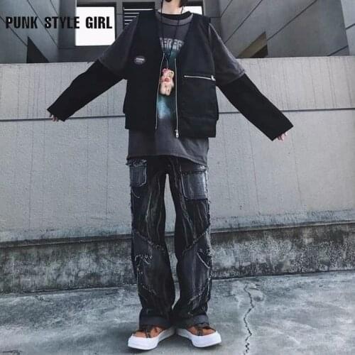 PUNK STYLE GIRL Mens Jeans