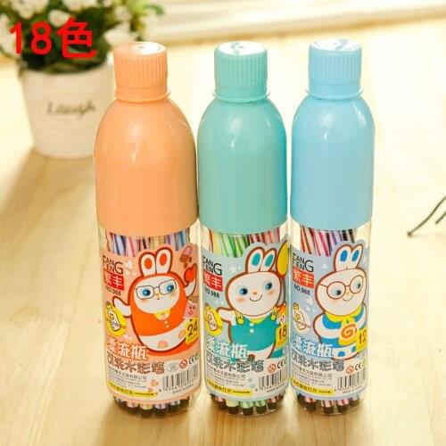 JONVON SATONE school tools The Bottle Shape Watercolor Pen Color 121824 Male And Female Students Fill Childrens Painting Brush