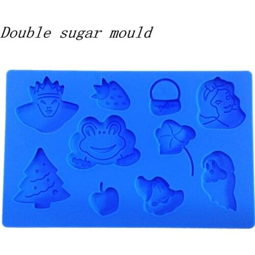 Wholesale Embossing mold Snow White and the Seven Dwarfs shape Silicone mold Fondant cake mold chocolate mold Decoration tools