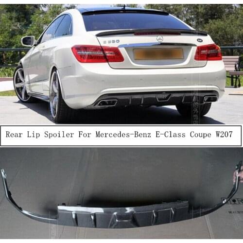 REAL Carbon Fiber Rear Lip Spoiler For Mercedes-Benz E-Class Coupe W207 E260 E300 E63 2009-2013 Bumper Diffuser Spoilers