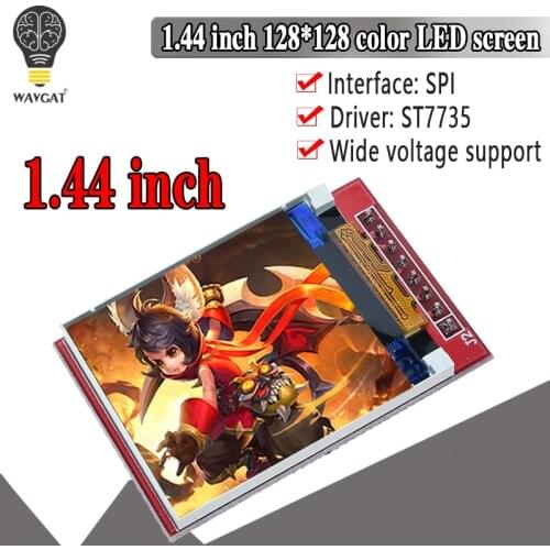 WAVGAT 5V 3.3V 1.44 inch TFT LCD Display Module 128*128 Color Sreen SPI Compatible For Arduino mega2560 STM32 SCM 51