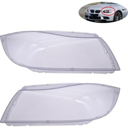1 Pair Car Headlight Lampshade Front Headlamp Shell for BMW E90 2004-2007 Auto Headlight Transparent Cover Car Lamp Accessories