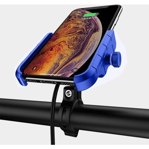 1 Pcs Motorcycle Qi Wireless Charger Holder 15W Cell Phone Fast Charging Clip Bracket Motorbike Waterproof 12V Phone Mount Stand
