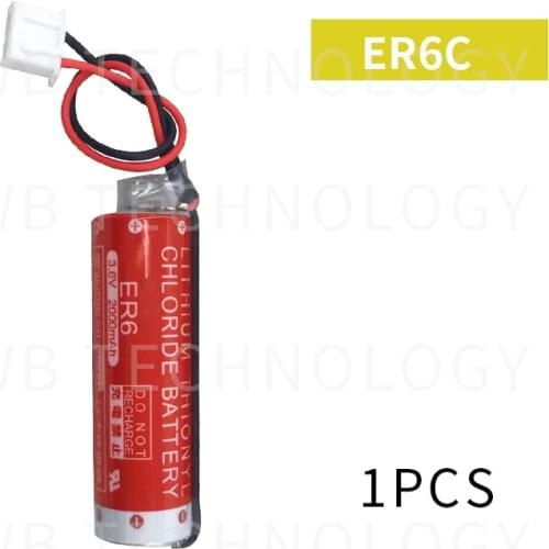 1pcs New Original Version For MAXELL AA 14500 ER6C 3.6V Lithium Battery PLC Batteries With Two - Hole Plug