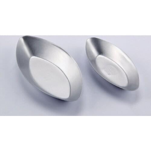 100Pcs Mini Aluminium Alloy Boat Shape Cake Molds Egg Tart Mold Jelly Pudding DIY Bakeware Baking Tool ZA6368