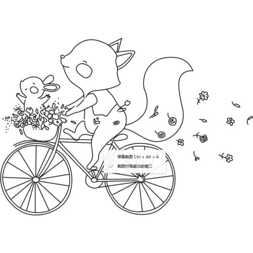 10x10 Fox riding a bicycle TBig ice cream ransparent Clear Stamps Silicone Seals for DIY scrapbooking photo album Card Making