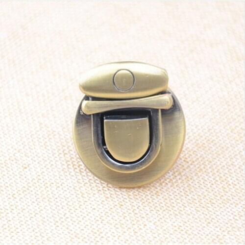 30 X 33 mm Antique Brass Bag Push Lock Bronze Metal Purse Lock 20pcs/lot