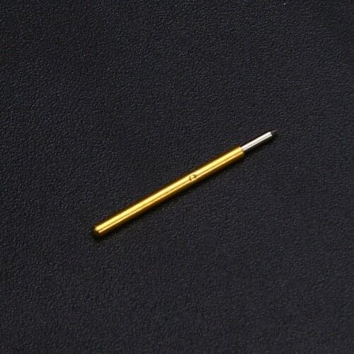 50pcs Spring Test Probe Pogo Pin Gold Plated P75-B1 Spring Test Probes 100g Cusp Spear Spring Loaded Test Probes Pins For Tester