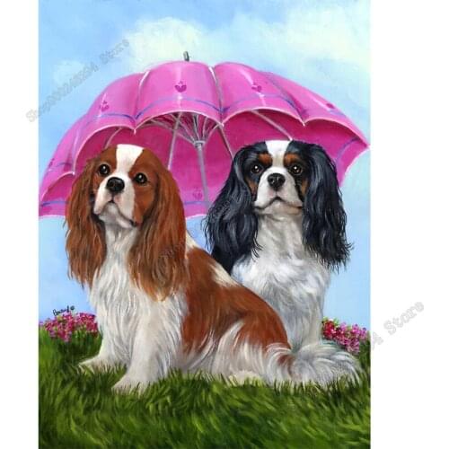 5D diamond painting dog umbrella all round diamond embroidery cross embroidery diamond Mosaic art home decoration FF3641