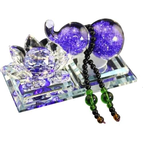 Lotus gourd car crystal perfume seat Feng Shui decoration business gifts