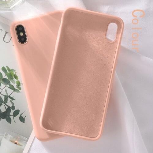 Liquid Silicone Phone Case for iPhone X XS Max XR 6 6S 7 8 Plus Case For iPhone 12 11 Shockproof Soft TPU Full Protective Cover