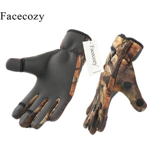 Facecozy Fingerless Fishing Gloves
