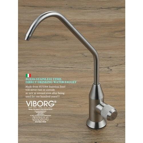 Viborg Sus304 Stainless Steel Kitchen Filtered Drinking Water Filter Tap Faucet Purifier Filtration Reverse Osmosis Systems Tap