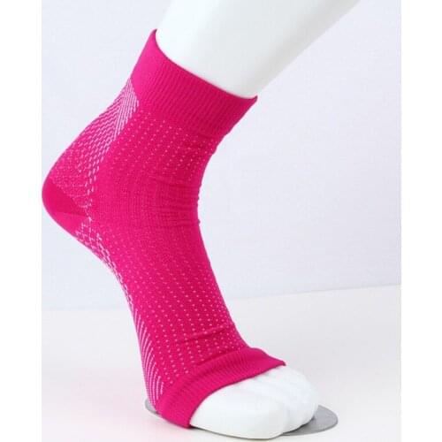 Foot Compression Sleeve Anti Fatigue Plantar Support Ankle Socks Sports Basketball Soccer Ankle Protector Sock F