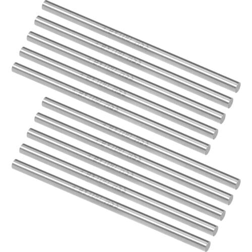 Round Steel Rod, HSS Bar Stock Tool 100mm Long, for Shaft Gear Drill Lathes Boring Machine Turning Miniature Axle 10pcs