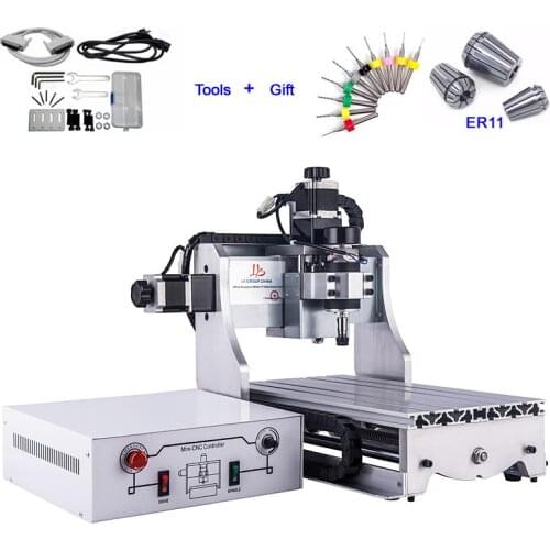 Mini CNC Machine 3020 300W Woodworking Engraving PCB Milling Machine