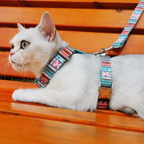 High Quality Nylon Pet Cat Collar Harness
