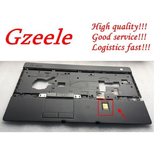 GZEELE NEW Palmrest upper case cover For Dell For Latitude E6520 C Shell HYCCX keyboard bezel touchpad With Fingerprint 15.6"