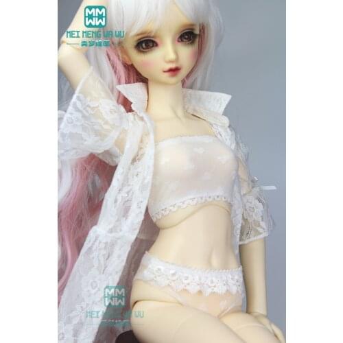BJD doll clothes for 58-60cm 1/3 BJD DD SD DDL doll Lace four-piece pajamas Girls gift