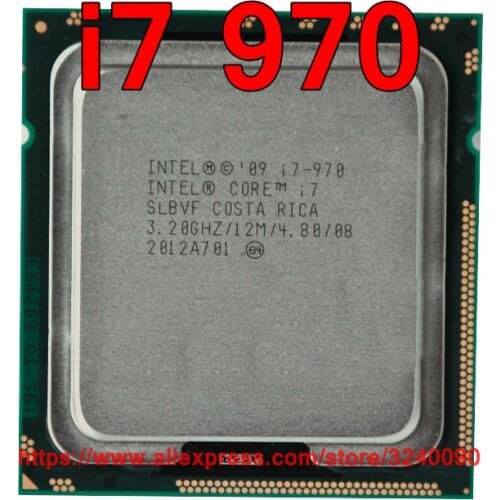 Original Intel CPU Core i7-970 Processor i7 970 3.20GHz 12M 6-cores Socket 1366 free shipping speedy ship out