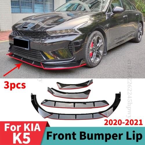 Front Bumper Lip Chin Exterior Part Body Kit Diffuser Spoiler Deflector Decoration Splitter For Kia K5 2020 2021