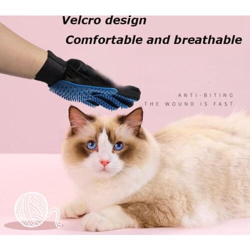Pet Washing Gloves Magic Rubber Silicone Cat Bathing Massage Removal Floating Hair Combing Cleaning Wash Gloves