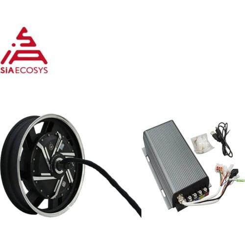 QS Motor 16*3.0inch 4000W 273 V3 72V 75kph BLDC in wheel motor for electric motorcycle with SVMC72150 controller Conversion kits