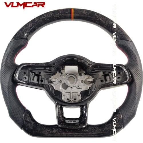Custom Forged Carbon Fiber Steering Wheel For VW MK7/GTI/GTS/R/Rline/GTD
