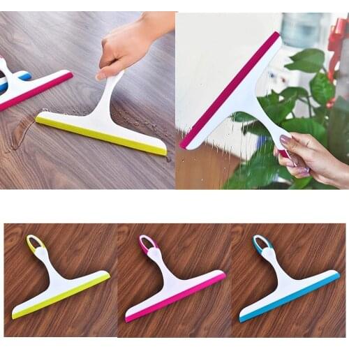 Glass Window Wiper Soap Cleaner Soft Silicone Blade Home Shower Bathroom Mirror Scraper Car Windshield Wiper Household Cleaning