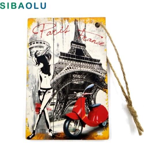 SIBAOLU Wooden Fridge Magnets