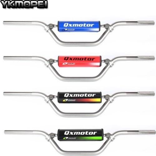 22mm middle rise Pro Taper Handlebar Motorcycle Dirt Bike ATV Cross Fat Bar MX Aluminum Handelbar With handlebar pads