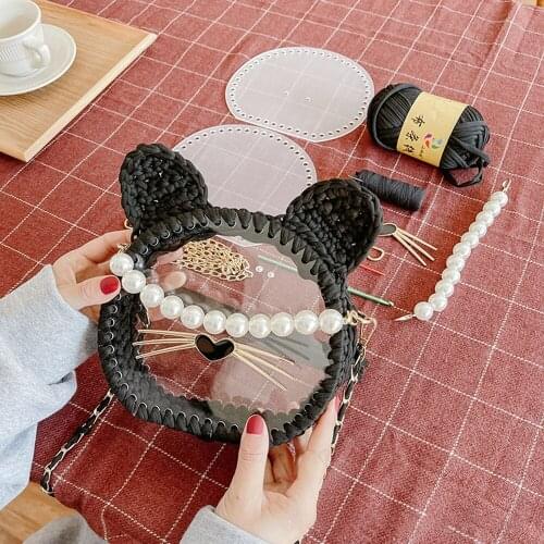 Diy Bag Handmade Bag Weave Bag Material Bag Material Set Shoulder Bag Homemade Transparent Bag Cat Bag Material