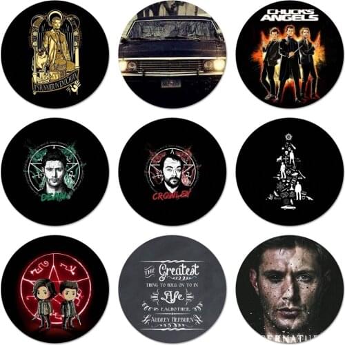 Supernatural Icons Pins Badge Decoration Brooches Metal Badges For Backpack Decoration