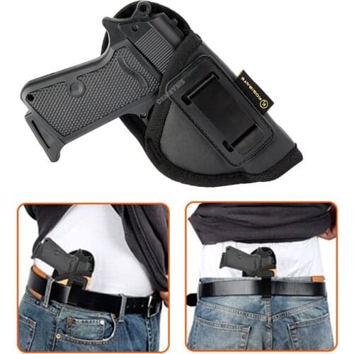 Tactical Gun Holster IWB PU Leather Concealed Carry Pistol Pouch for Ruger LCP II, Taurus TCP, Sig P238, Jimenez JA, PPK .380