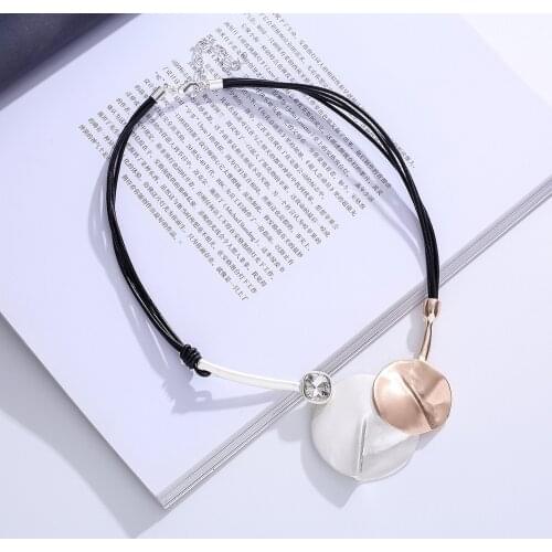 Vintage Geometric Neck Chokers Necklace Collar Suspension Pendants Body Decorative Jewelry for Women Chains Unusual Accessories