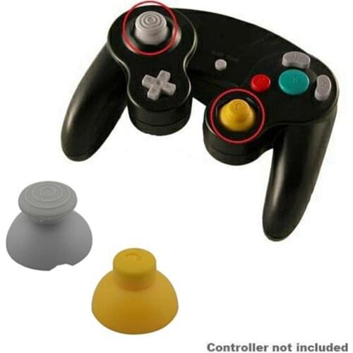 1pcs Right +1pcs Left Analog joystick Grips Joystick Cap for NGC controller